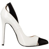 Blanco Charol 13 cm SEXY-22 Zapato Salón Clasico para Mujer