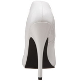 Blanco Charol 15 cm DOMINA-420 zapatos puntiagudos con tacón de aguja