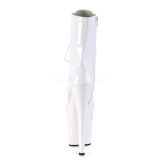 Blanco Charol 18 cm XTREME-1020 botines con suela plataforma de mujer