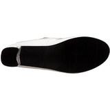 Blanco Charol 5 cm SCHOOLGIRL-50 Zapato Salón Clasico para Mujer