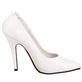 Blanco Mate 13 cm SEDUCE-420 Zapatos de Salón para Hombres