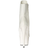 Blanco Polipiel 18 cm ADORE-1021 botines con suela plataforma mujer