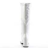 Blanco Polipiel 7,5 cm GOGO-300WC botas de mujer de caña ancha