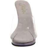 Blanco Transparente 12 cm FLAIR-401 Zuecos de mujer para Hombres