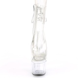 Blanco transparente 18 cm ADORE-1018C botines de striptease