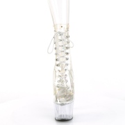 Blanco transparente 18 cm ADORE-1020C-2 botines de striptease