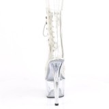 Blanco transparente 18 cm ADORE-1020C botines de striptease