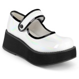 Blancos 6 cm SPRITE-01 emo maryjane zapatos con hebilla ancha