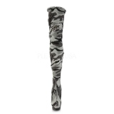 Camoflash Lona 15 cm DELIGHT-3005 Botas de mujer hasta la rodilla