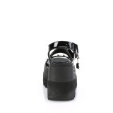 Charol 11,5 cm SHAKER-13 sandalias cuña alta y plataforma glitter
