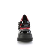 Charol 11,5 cm SHAKER-27 demonia zapatos alternativo plataforma negro