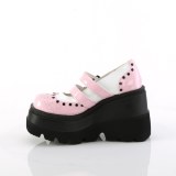 Charol 11,5 cm SHAKER-27 demoniacult zapatos alternativo plataforma rosa