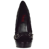 Charol 13,5 cm PIXIE-18 zapatos de salón punta abierta con tacón
