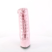 Charol 13 cm SEDUCE-1020 botines tacón aguja rosas
