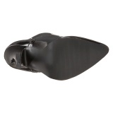 Charol 15 cm DOMINA-460 zapatos de salón oxford con cordones negro