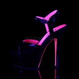 Charol 15 cm KISS-209TT Sandalias Mujer Plataforma Neon