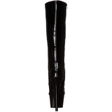Charol 18 cm ADORE-2023 plataforma botas de mujer con cordones