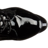 Charol 18 cm ADORE-2023 plataforma botas de mujer con cordones