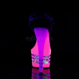 Charol 18 cm ADORE-709UVLN Sandalias Mujer Plataforma Neon