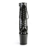 Charol 18 cm RADIANT-1020 botines de mujer con cordones