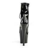 Charol 18 cm RADIANT-1020 botines de mujer con cordones