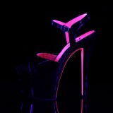 Charol 18 cm SKY-309TT Sandalias Mujer Plataforma Neon