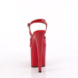 Charol 19 cm ENCHANT-709 rojo zapatos pleaser con tacones altos