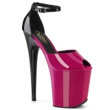 Charol 20 cm FLAMINGO-868 pink zapatos pleaser con tacones altos