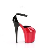 Charol 20 cm FLAMINGO-868 rojo zapatos pleaser con tacones altos