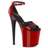 Charol 20 cm FLAMINGO-884 rojo zapatos pleaser con tacones altos
