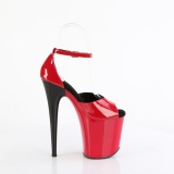 Charol 20 cm FLAMINGO-884 rojo zapatos pleaser con tacones altos