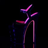 Charol 20 cm XTREME-809TT Sandalias Mujer Plataforma Neon