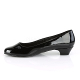 Charol 3 cm GWEN-01 zapatos de salón para hombres y drag queens negros