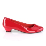 Charol 3 cm GWEN-01 zapatos de salón para hombres y drag queens rojos