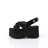 Charol 6,5 cm DemoniaCult FUNN-12 zapatos plataforma lolita emo