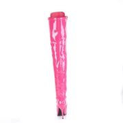 Charol pink 13 cm SEDUCE-3024 botas altas tacón de aguja para hombres