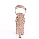 Cobre 20 cm FLAMINGO-810LG brillo plataforma sandalias de tac�n alto