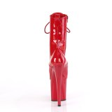 ENCHANT-1040 19 cm botines de tacn altos pleaser rojo