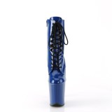FLAMINGO-1020 20 cm botines de tacón altos pleaser azul