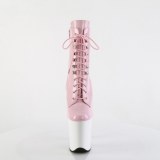 FLAMINGO-1020 20 cm botines de tacón altos pleaser rosa