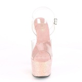 Glitter plataforma 18 cm ADORE-708LG-4 sandalias de tac�n pole dance