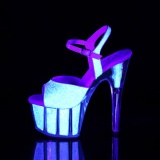 Glitter plataforma 18 cm ADORE-710UVG sandalias de tac�n pole dance