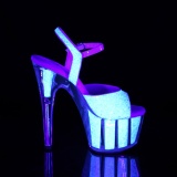Glitter plataforma 18 cm ADORE-710UVG sandalias de tac�n pole dance
