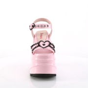 Holograma 15 cm Demonia WAVE-09 lolita zapatos sandalias con cuña alta plataforma