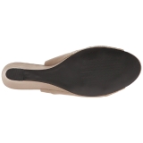 Marron Polipiel 7,5 cm KIMBERLY-01SP sandalias tallas grandes