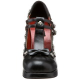 Negro 10,5 cm CRYPTO-06 Mary Jane Zapatos de Salón