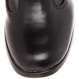 Negro 10 cm CRYPTO-106 plataforma botas de mujer con hebillas