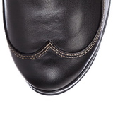 Negro 10 cm CRYPTO-302 plataforma botas de mujer con hebillas