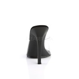 Negro 11,5 cm FABULICIOUS GALA-01 pantuflas tacón alto mujer tacón bajo