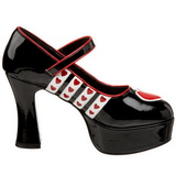 Negro 11 cm QUEEN-55 Zapatos de tacón altos mujer